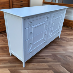 NICE ALL WOOD WHITE DRESSER