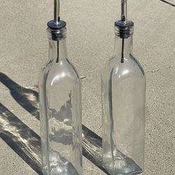 Glass Pour Bottles For Your Vinegar And Oil