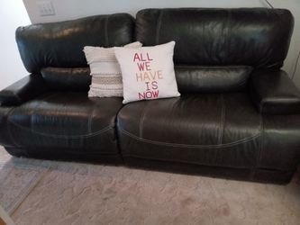 Brown real leather reclinable Sofa