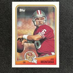 1988 TOPPS JOE MONTANA CARD #38 SAN FRANCISCO 49ERS