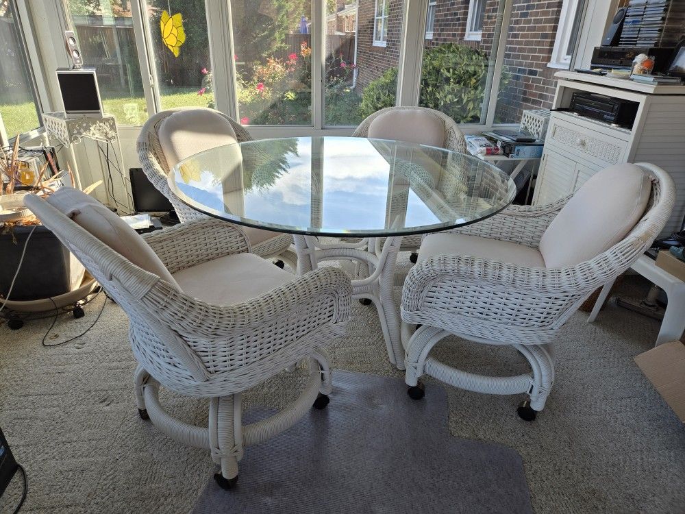 Ten Piece Wicker Furniture Set