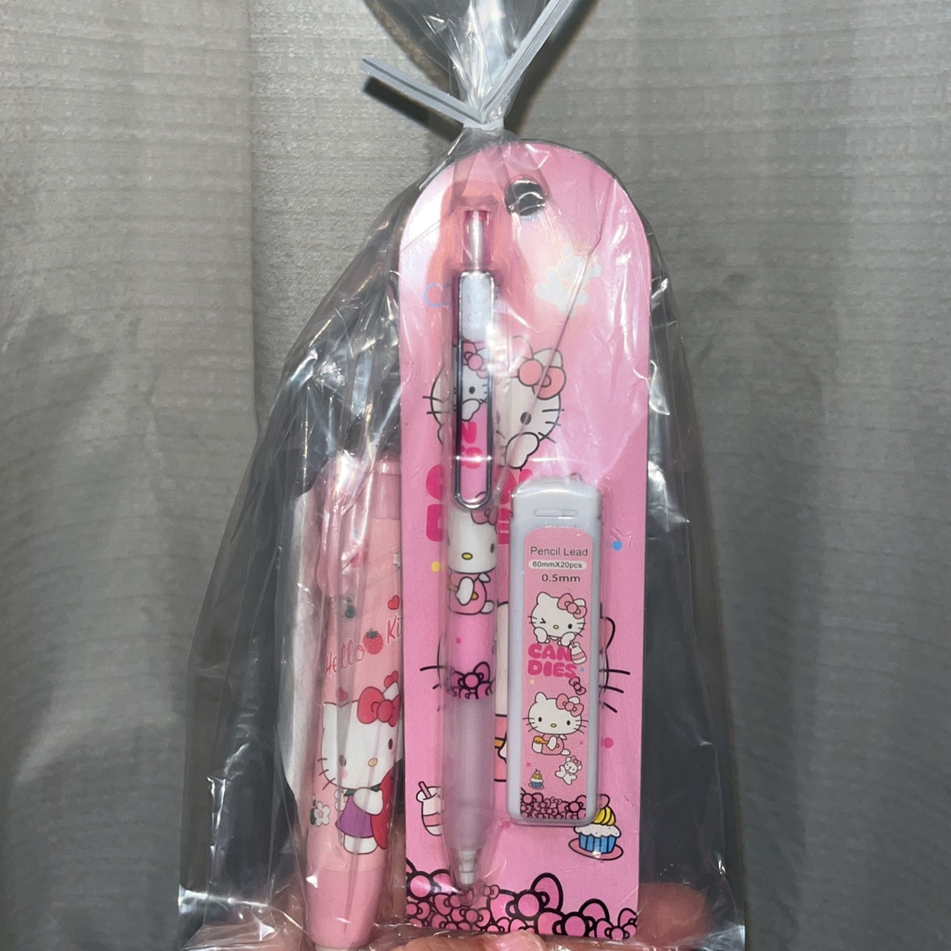 Hello Kitty Lead Pencil And Refillable Hello Kitty Eraser 