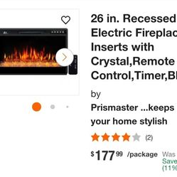 Electric Fireplace Black Trim