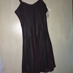 Party Dress Red And Black Size S 