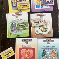 Vintage Teddy Ruxpin Books & Cassette Lot
