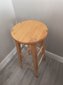 2 Wooden Stools For $10