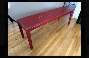 Leather Bench - Crate & Barrel