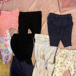 0-3 Month Babygirl Pants 