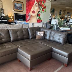 Sectional With Ottoman
