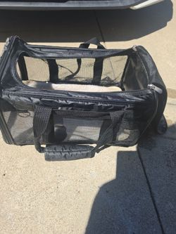 Black Soft-Sided Pet Travel Carrier