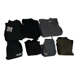 Lot of 3 Youth (L)  Set – 3 Hoodies & 3 Sweat Pants Adidas Under Armour Volcom