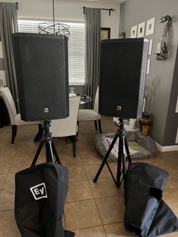 2-EV ELECTRO-VOICE PA SYSTEM ZLX-1/12 BT(1000watts each)