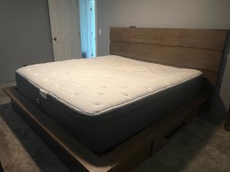 White Tufted King Mattress