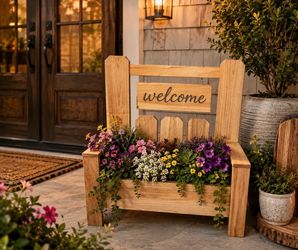 Handmade Outdoor Wooden Flower Planter