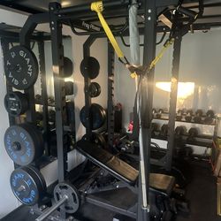 Power Rack W/ Landmine Attachment and TRX Pro