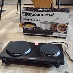Elite Gourmet Electric Double Hot Plate (Pickup Only)