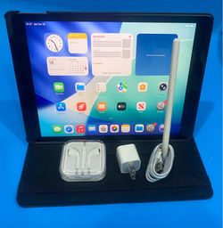 Apple IPad 9th Generation (10.2” Retina /Touch ID /IOS 29l) 64 GB with Pen  & Accessories