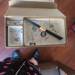 1 Serving Sushi Platter W Chopsticks And Holder