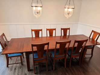 Arhaus Dining Set – Good Condition, 128” Expandable Table with 8 Chairs &amp; Buffet - Glenview, IL