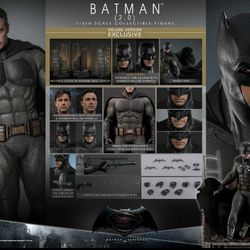 Hot Toys Batman vs Superman Batman 2.0 Deluxe Version Exclusive