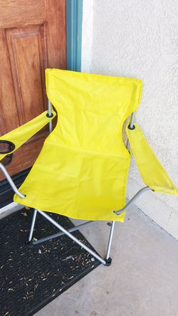 Two folding lounge chairs
