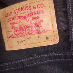 New Black Levi's 512
