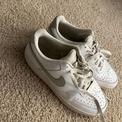 Nike Silver Swoosh Vision Court Lows 