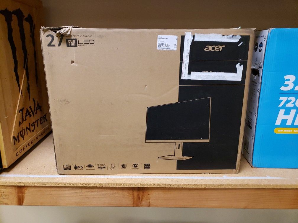 NEW Acer 27" LED PC Monitor 1080p B277