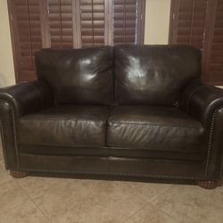 Ashley Furniture Leather Loveseat 
