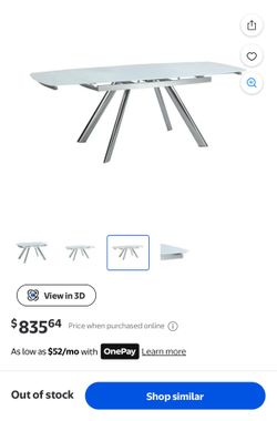 Contemporary Extendable Dining Table