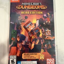 minecraft dungeons hero edition - nintendo switch game for sale
