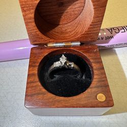 Women’s Platinum Engagement Marquise/Baguette Diamonds