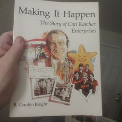 AUTOGRAPHED BOOK, MAKE IT HAPPEN:THE STORY OF CARL KARCHER, FOUNDER OF CARL JR , READ THE DESCRIPTION 
