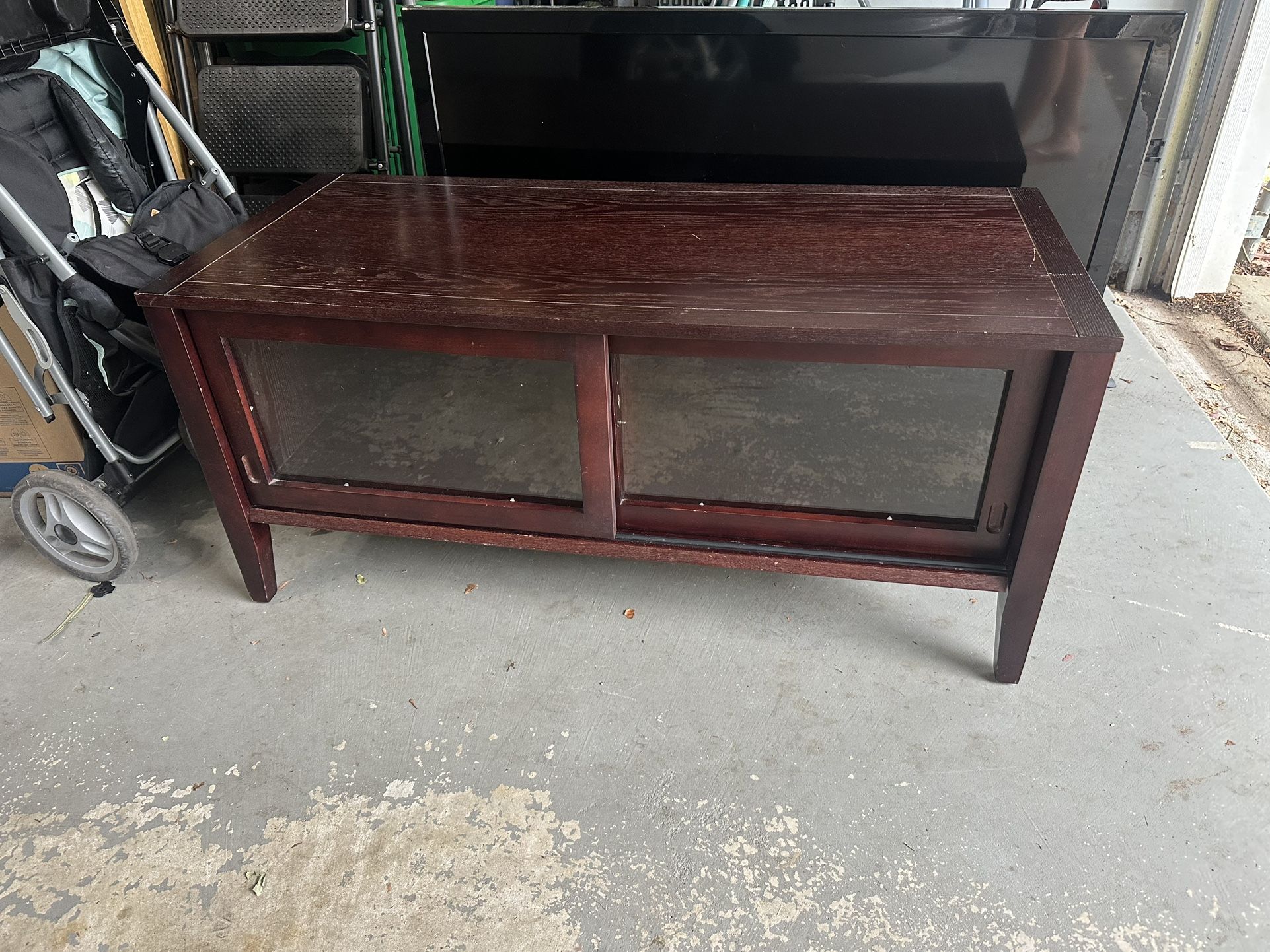 Tv Stand With Sliding Doors