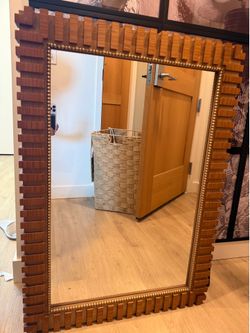 Modern Decorative Wood Framed Wall Mirror
