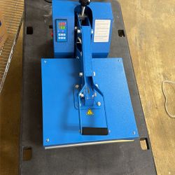 heat press machine.  