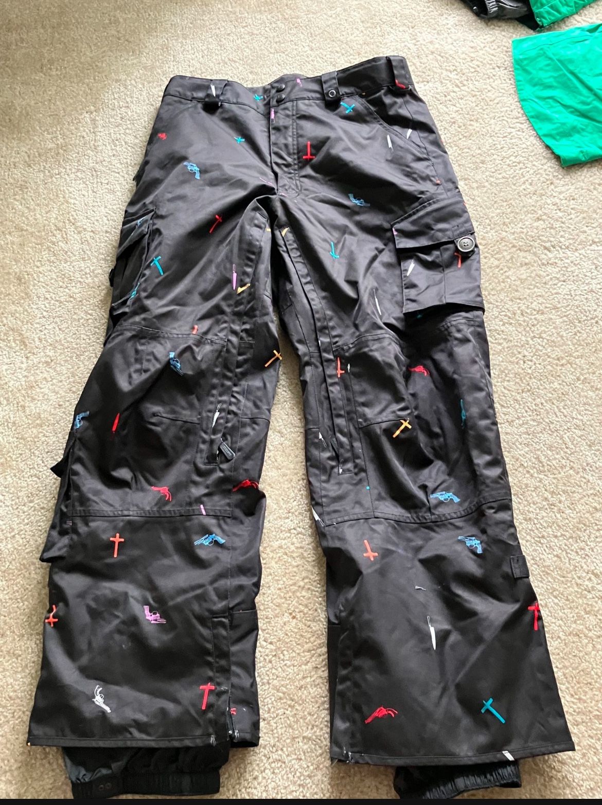 Andy Warhol Ski / Snow Pants Size Adult Medium