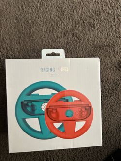 Black Racing Wheels for Nintendo Switch 2 – Brand New Pair