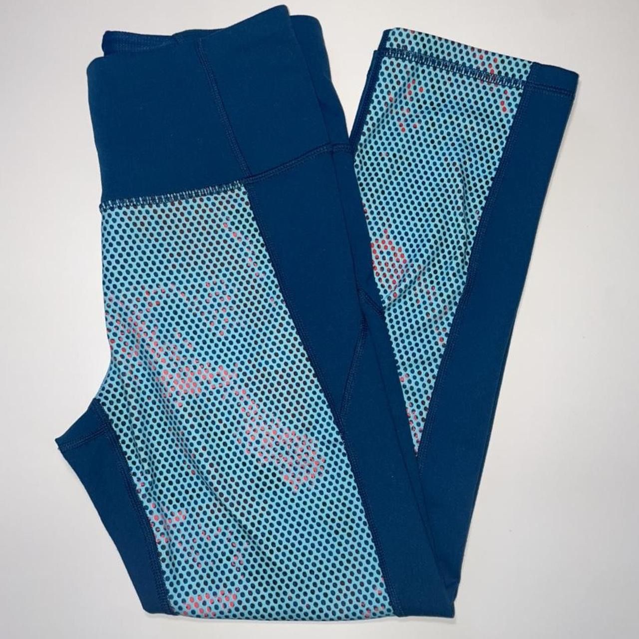 Womens Under Armour Athletic Compression Tights Joggers Light Blue/ Blue Leggings Small