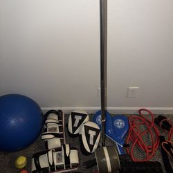 Pads, An Roller Wheel, Yoga Ball, Barbell, Dopamine Resistance Band And Few Other Things Only For  100$