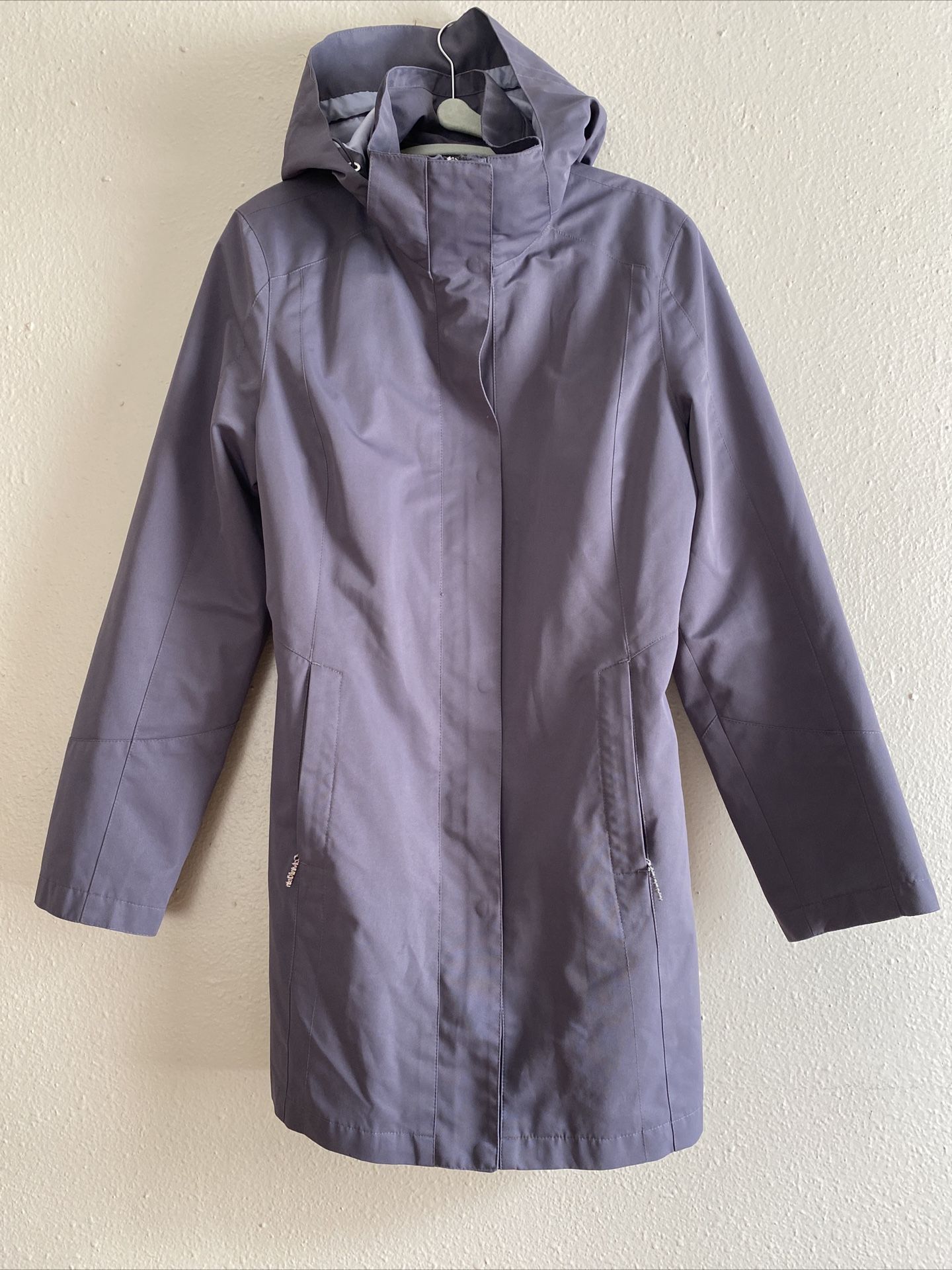 Calvin Klein Soft Shell Women Rain Jacket Hooded Zipper Medium