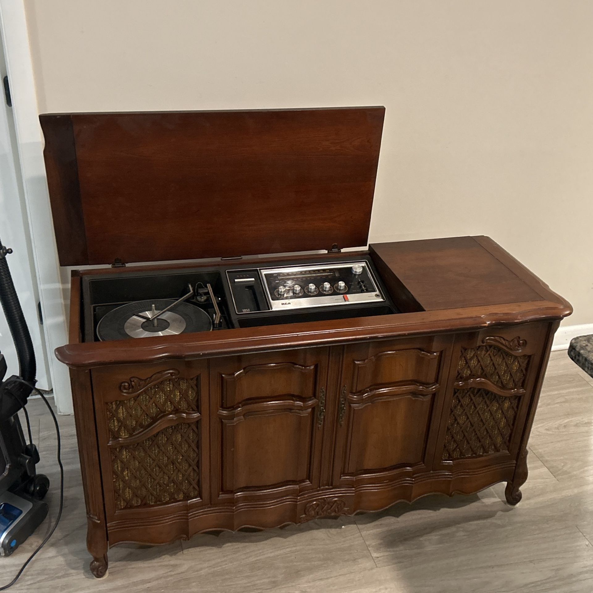 1960s Vintage RCA Record Player And A Track