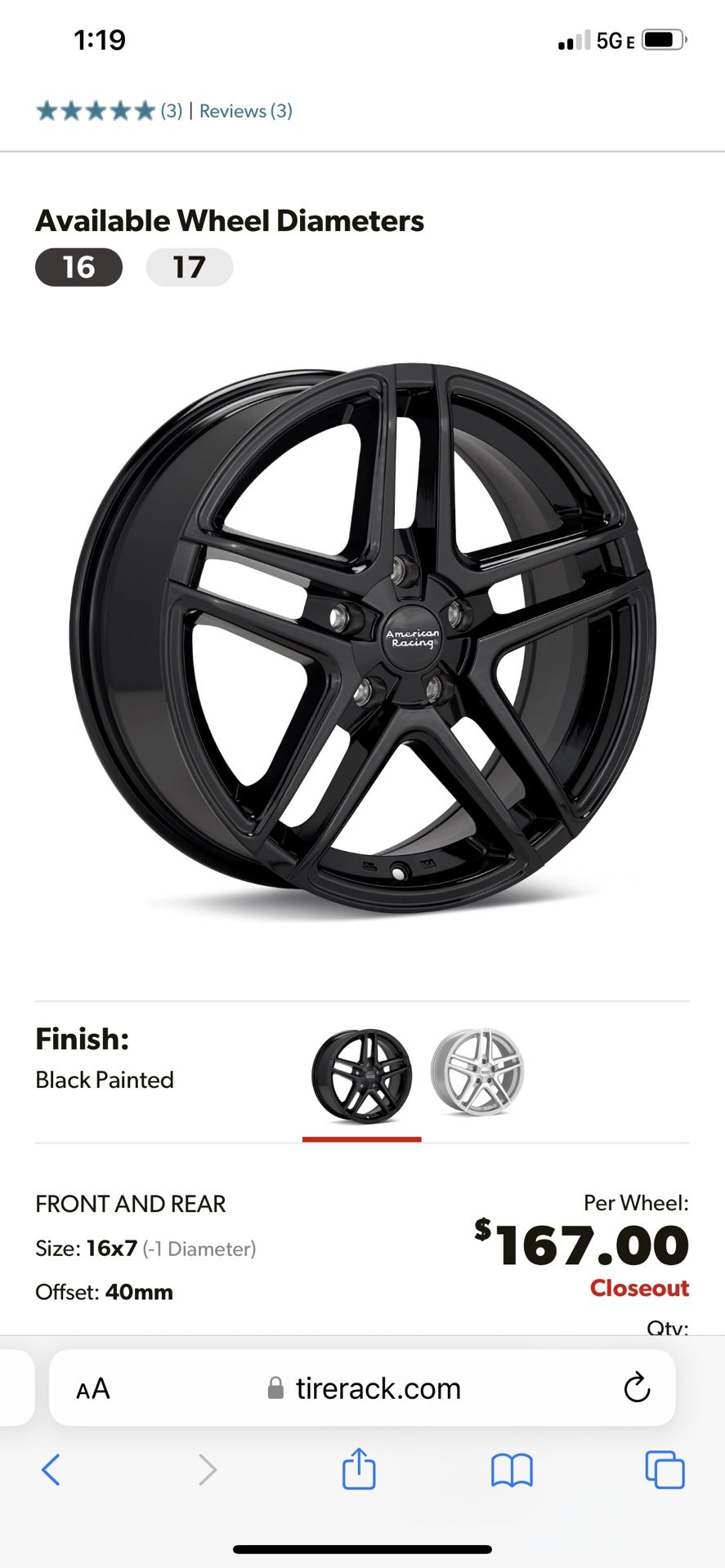 4 American Racing Wheels Like New