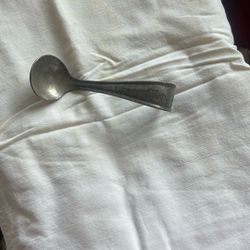 Antique Cream top Metal Spoon