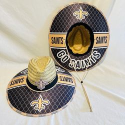 New Orleans saints Straw Hat great Father Day Gift 🎁 order now (I also have other Teams)