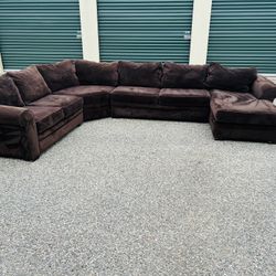 Brown Sectional Couch 