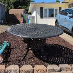 Free! Wrought Iron Table w/ Cover