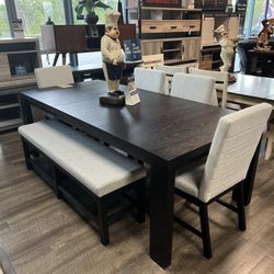 6-piece 90” Dining Set On Sale Now!