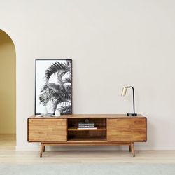 Alamo Castlery Mid-Century Modern Wood TV Console