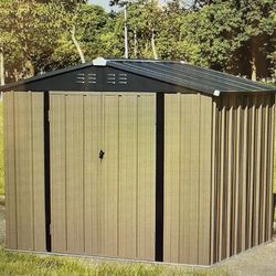 Metal Outdoor Shed With Lockable Door